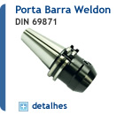 Porta Barra Weldon (DIN 69871)